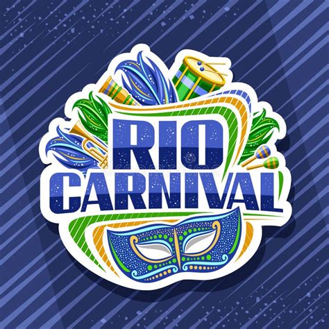 Vector Logo for Rio Carnival Stock Vector - Illustration of design, festive: 266714414