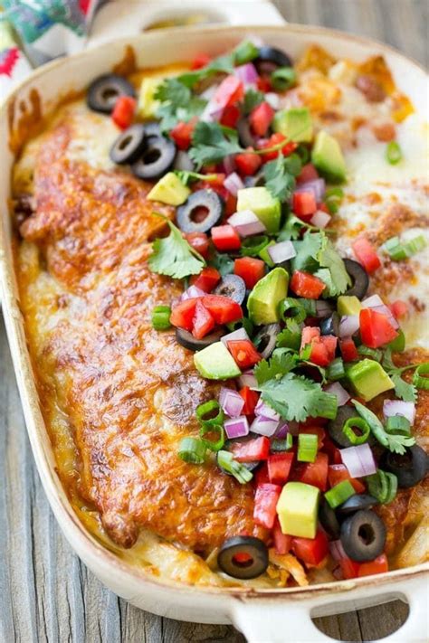 Chicken Enchilada Casserole - Dinner at the Zoo