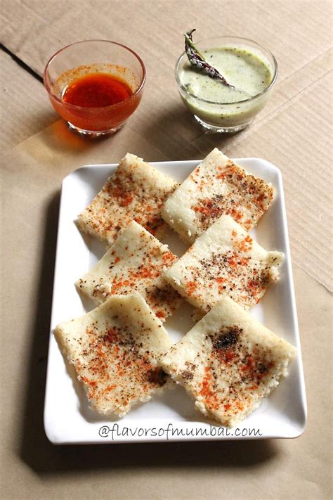 White Dhokla Recipe – Safed Dhokla with a twist - Flavors of Mumbai