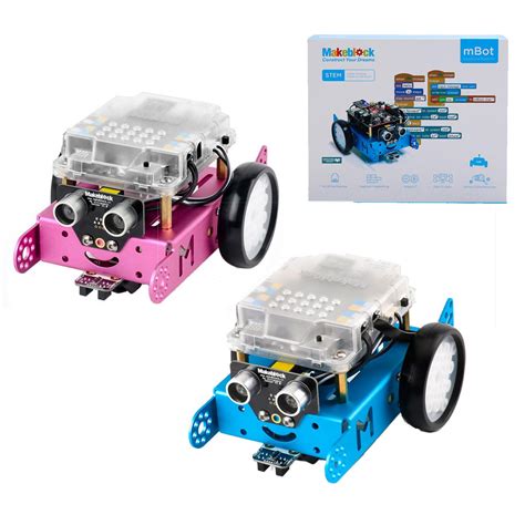 Makeblock mbot v1.1 stem educational programmable bluetooth connect robot car kit with blue/pink ...