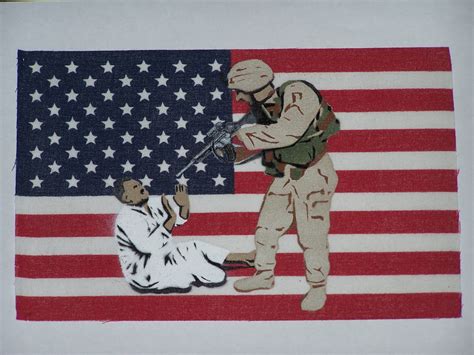 Painted flag- war protest art by crassmockery on DeviantArt