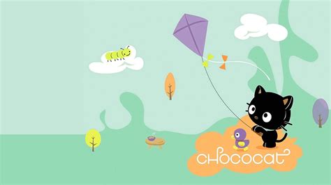 Download Chococat Purple Kite Wallpaper | Wallpapers.com