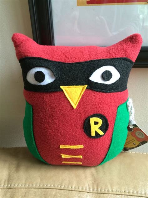 Dynamic Duo Owl Plushies Batman and Robin Plush Owls Set of | Etsy