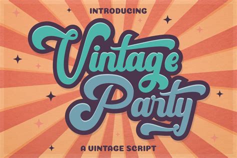 Vintage Party FreeVersion font | Fonts2u.com