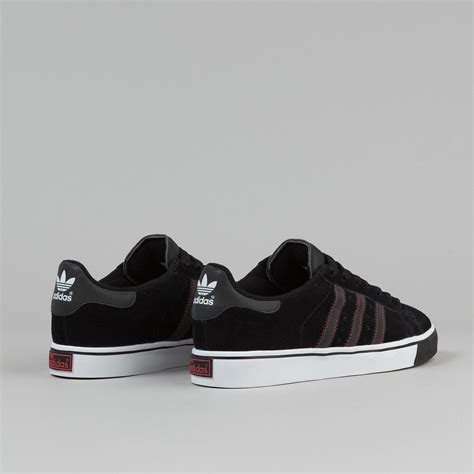 Adidas Campus Vulc Shoes - Black / Running White | Flatspot