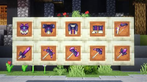 Ender Dragon Armor + Tools Minecraft Texture Pack