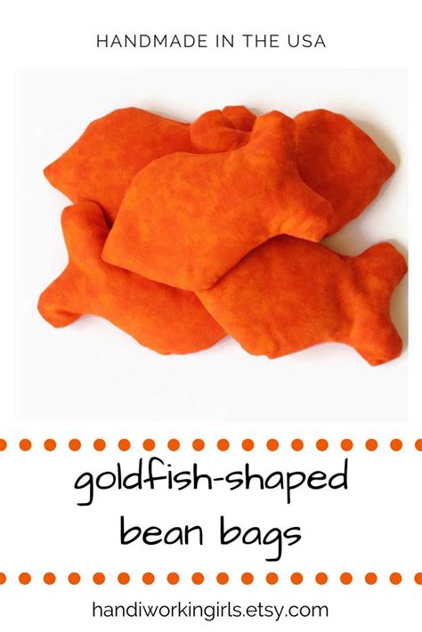 Bright Orange Goldfish Shaped Bean Bags set of 5 for Fish - Etsy | Etsy handmade, Etsy items ...
