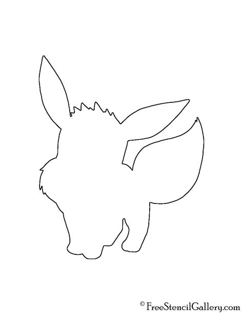 Pokemon - Eevee Silhouette Stencil | Free Stencil Gallery | Pokemon eevee, Pokemon pumpkin ...