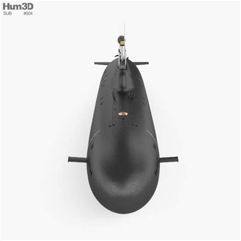 Akula-class submarine 3D model - Ship on Hum3D