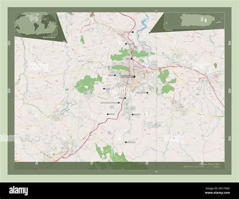 Caguas, municipality of Puerto Rico. Open Street Map. Locations and ...