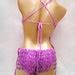 Sexy Women Beads Bodysuit Sequin Swimsuit RAVE Dancer One-piece Outfit Costume Stage Performance ...