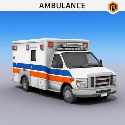 Ambulance Vehicle - 3D Model by Rescue3DAssets