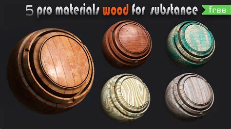 5 Free Wood Material for Substance - FlippedNormals