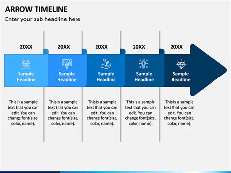 Timeline Arrow Powerpoint Templates