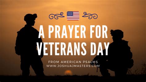 A Prayer for Veterans Day | Joshua J Masters