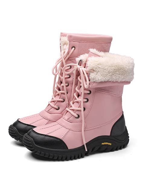 Women Snow Boots Women Fashionable Snow Boots Winter Warm Shoes ...