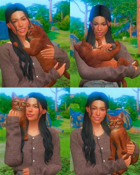 Posing with a Cat Pose Pack at Katverse » Sims 4 Updates