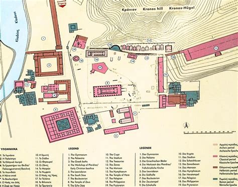 Olympia Greece map - Map of Olympia Greece (Southern Europe - Europe)