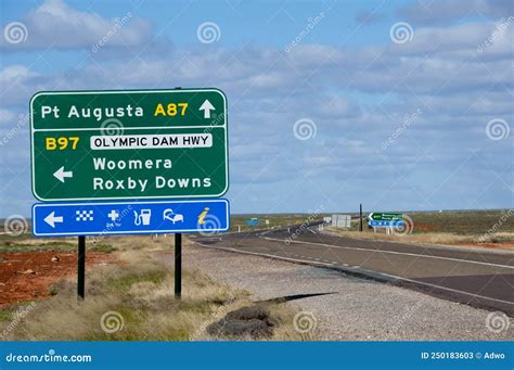 Stuart Highway stock image. Image of stuart, desert - 250183603