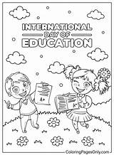20  International Day Of Education Coloring Pages Free Printable PDF sketch template