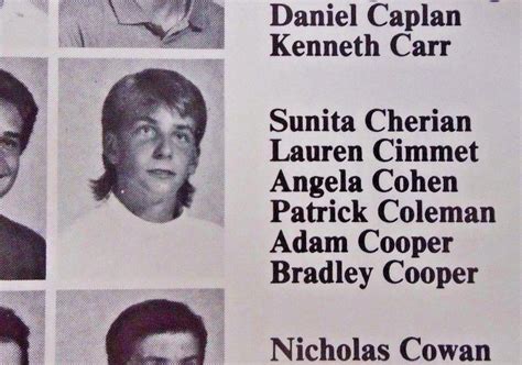 BRADLEY COOPER High School Yearbook - Germantown Academy 1990 | #1882386039