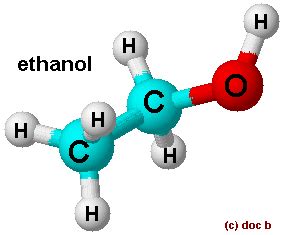 dot and cross diagram of the ethanol molecule displayed formula of ethanol full structural ...