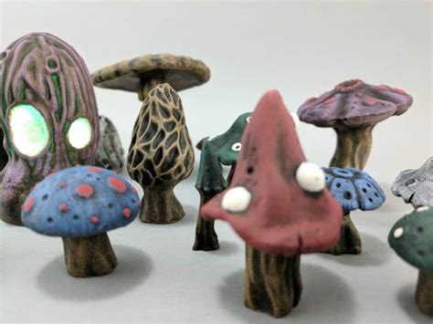 Mushrooms Set Dnd Miniature Terrain Dungeons and Dragons - Etsy