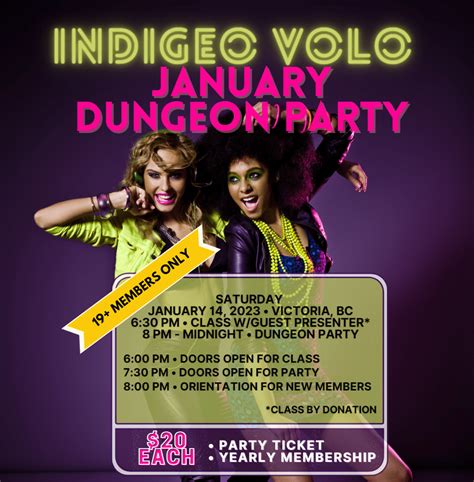 JANUARY 2023 DUNGEON PARTY • INDIGEO VOLO