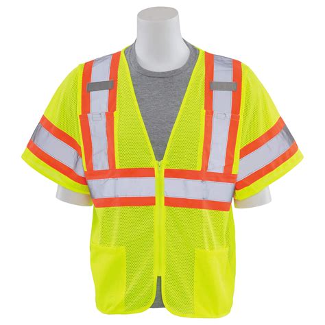 ERB by Delta Plus S683P Type R Class 3 Mesh Two-Tone Safety Vest with ...