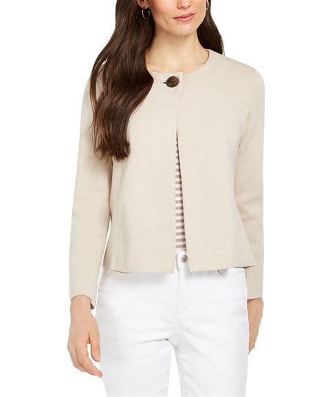 Charter Club One-Button Cardigan Sweater, Created for Macy's - Macy's