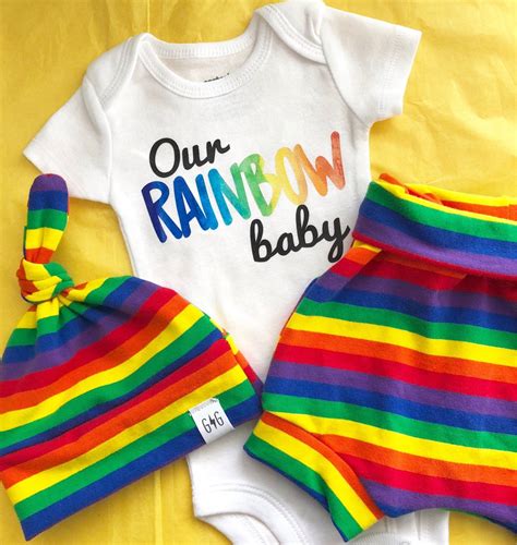 Our Rainbow Baby Rainbow Baby Outfit Rainbow Knot Hat - Etsy | Rainbow baby, Newborn outfit ...