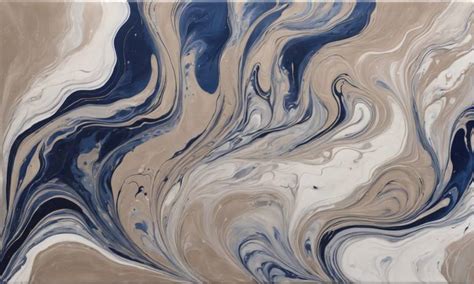 Blue and White Marble Painting by Tatyana Kharitonova | Saatchi Art