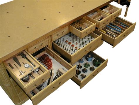 I could totally use this storage under my workbench. | Woodworking | Workshop storage ...