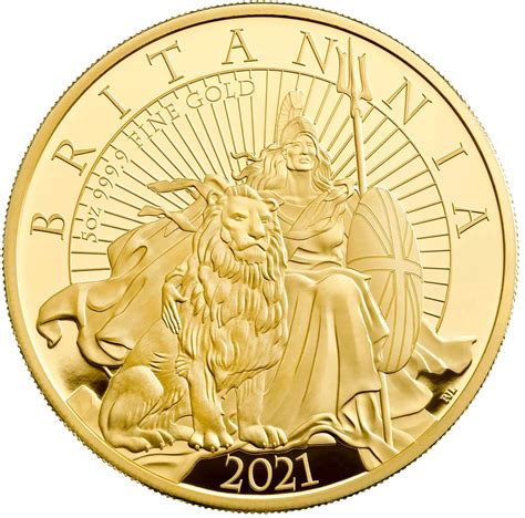 Gold Five Ounces 2021 Britannia, Coin from United Kingdom - Online Coin ...