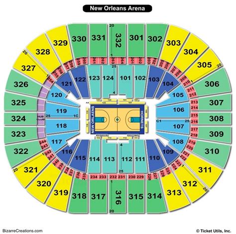 Smoothie King Center Seating Chart With Seat Numbers - Center Seating Chart