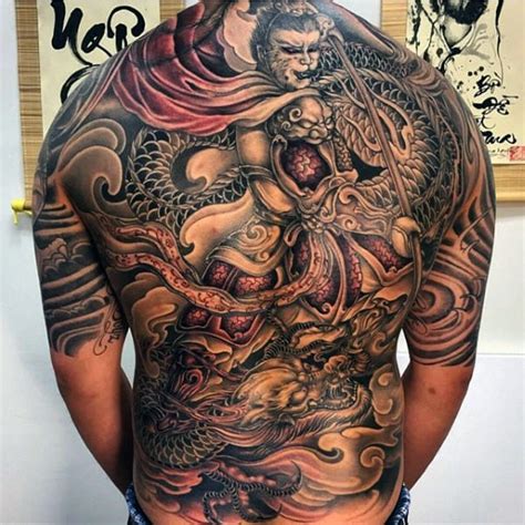 60 Monkey King Tattoo Designs For Men - Sun Wukong Ideas