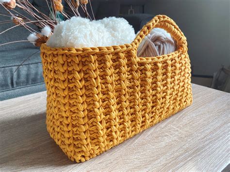 TL Yarn Crafts - Jenna Stash Basket, crochet basket with wooden base FREE pattern and video ...