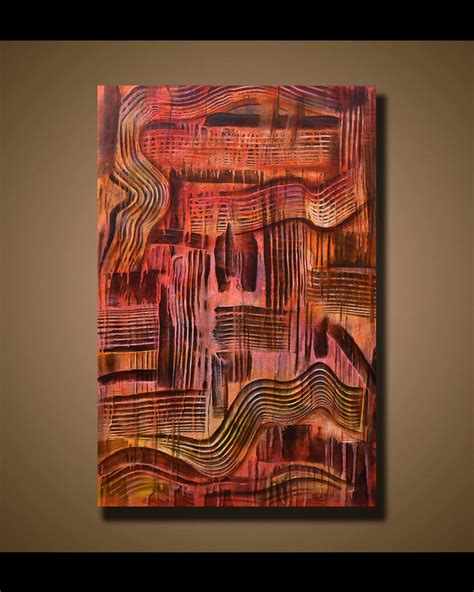 Original Abstract Painting Orange Wall Art Abstract Painting - Etsy