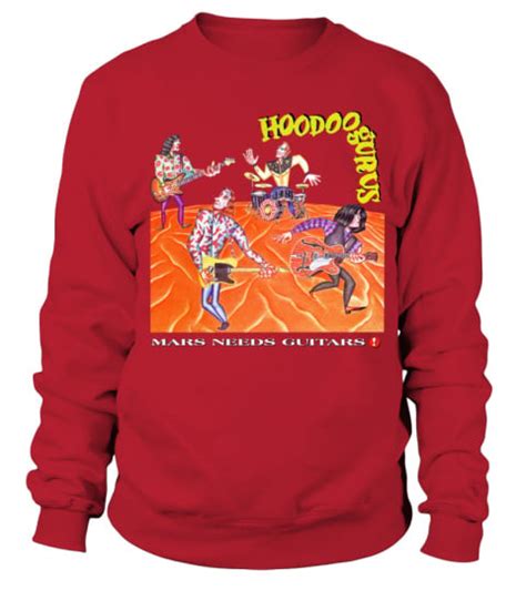 Sweatshirt Unisex Hoodoo Gurus, Mars Needs Guitars!, BlackBi Unisex ...