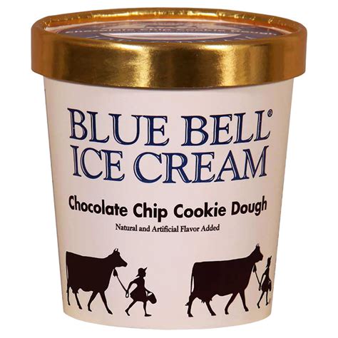 Blue Bell Chocolate Chip Cookie Dough Ice Cream 16oz -- delivered in ...