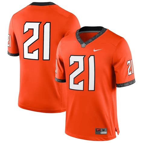 #21 Oklahoma State Cowboys Nike Game Football Jersey - Orange