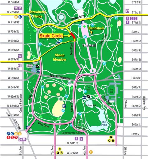 Printable Central Park Map