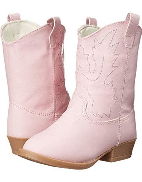 Pink Embroaidered Cowgirl Boots - Hello Baby