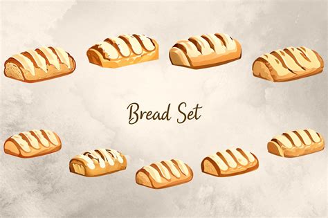 Bread Set Graphic by The Digital Dreamland · Creative Fabrica