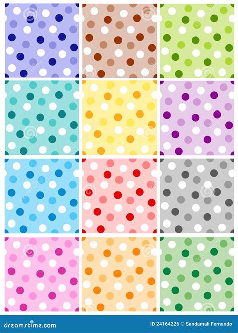 Polka dot pattern stock vector. Illustration of cute - 24164226