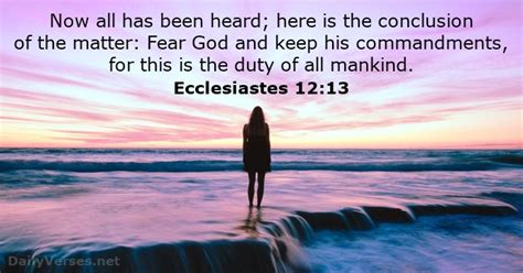 Verse of the Day - Ecclesiastes - 12:13 KJV - Highland Park Baptist ...