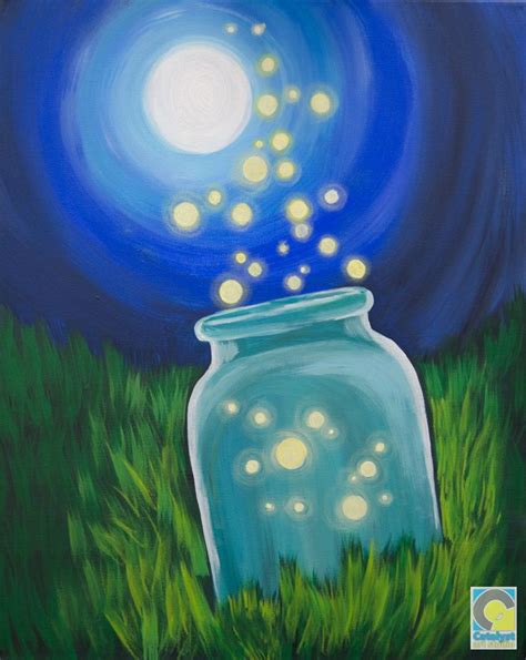 Firefly Jar | Firefly painting, Diy canvas art painting, Oil pastel art