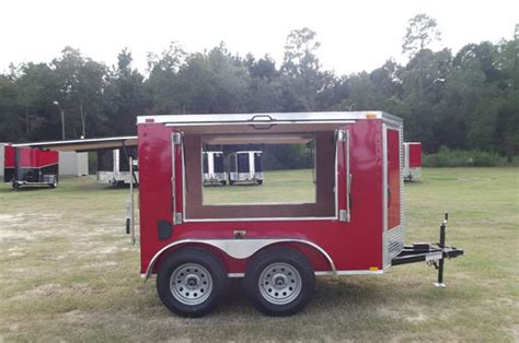 5x8 Red TA Enclosed Trailer - 697 - American Trailer Pros - Cargo ...