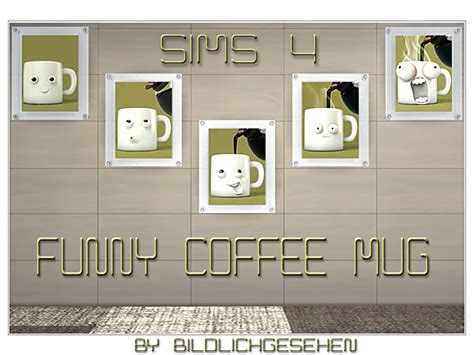 Funny Coffee Mug By Bildlichgesehen - Sims 4 Decor