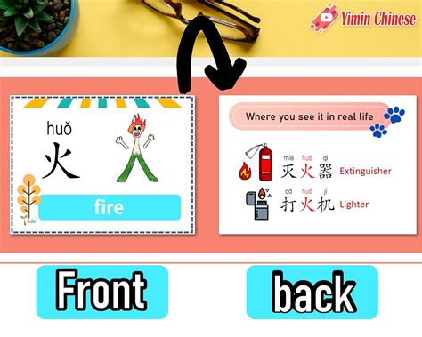 Flashcards of 100 fundamental Chinese characters PDF digital | Etsy